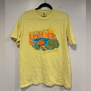 Yellow Greetings from Florida‎ Orange Bird Graphic T-Shirt